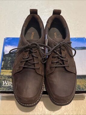 Windriver Men's Brown Leather Derby Shoes New Size 10